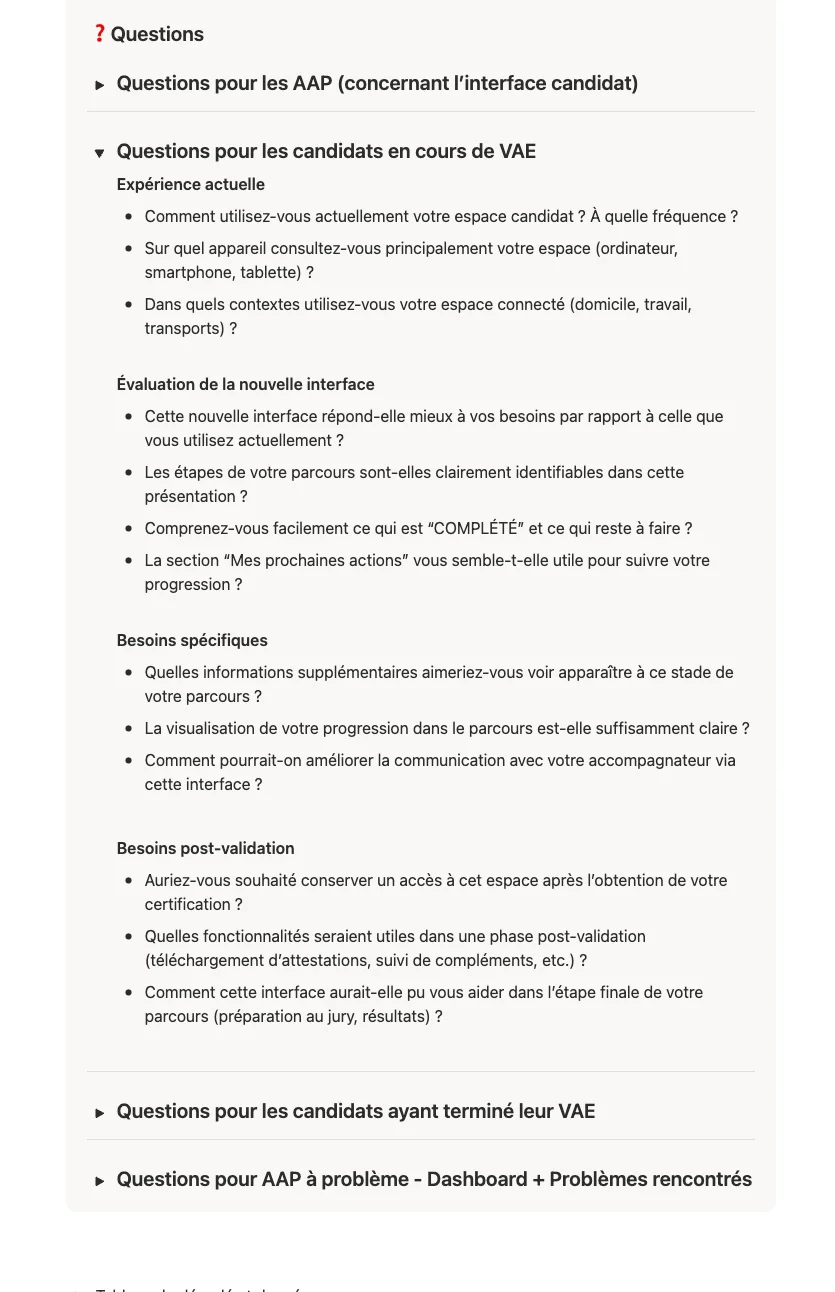 Interview Script - Tasks & Scenarios